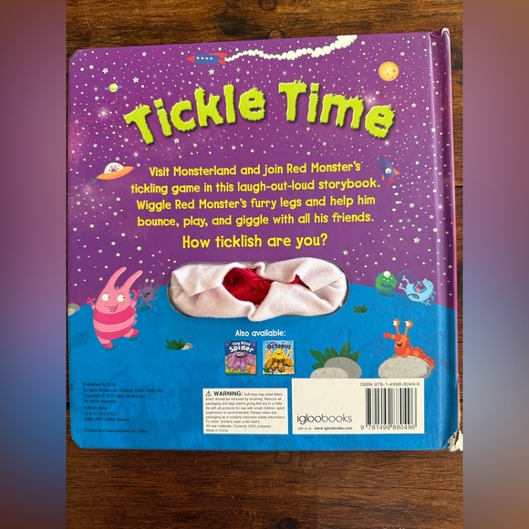 Hardcover Tickle Time Book Interactive Wiggly Fingers - Picture 4 of 5